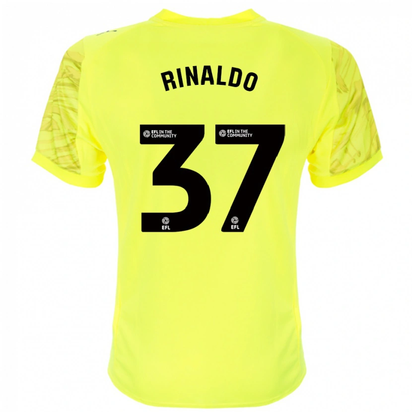Danxen Kobiety Ashton Rinaldo #37 Czarny Żółty Koszulka Bramkarska 2025/26