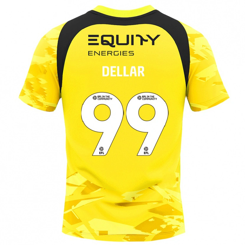Danxen Kobiety Megan Dellar #99 Czarny Jasny Żółty Koszulka Bramkarska 2025/26
