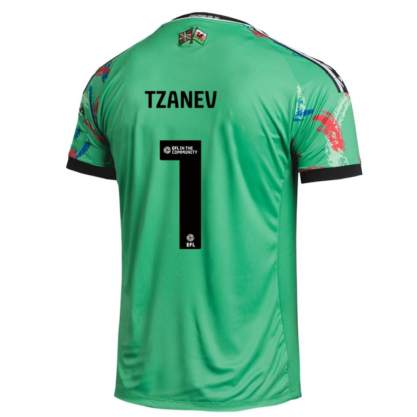 Danxen Kobiety Nik Tzanev #1 Czerwono Zielony Koszulka Bramkarska 2025/26