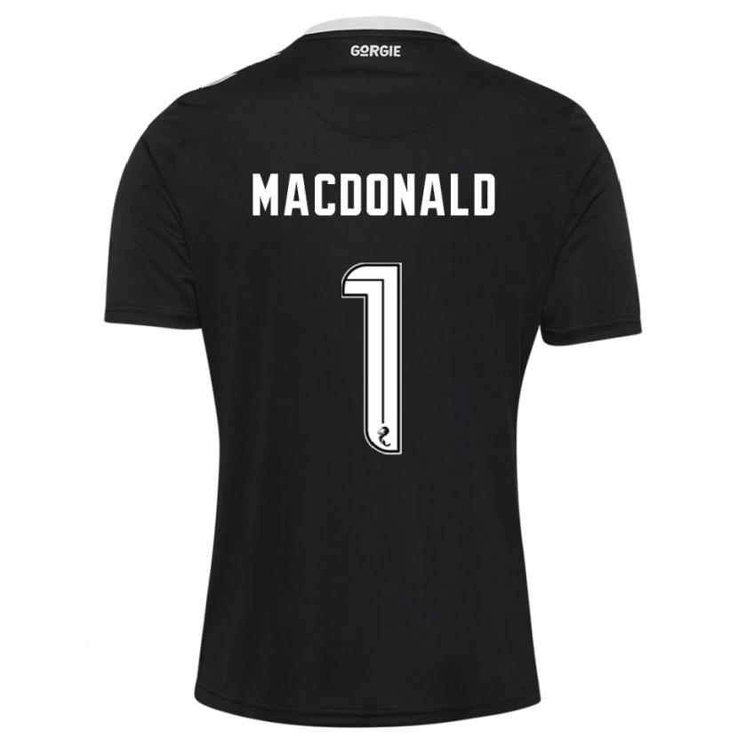 Danxen Kobiety Jamie MacDonald #1 Czarny Burgund Koszulka Bramkarska 2025/26