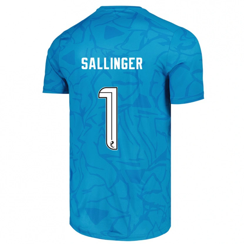Danxen Kobiety Raphael Sallinger #1 Biało Niebieski Koszulka Bramkarska 2025/26