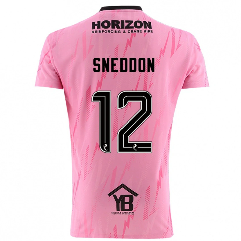 Danxen Kobiety Jamie Sneddon #12 Czarny Różowy Koszulka Bramkarska 2025/26