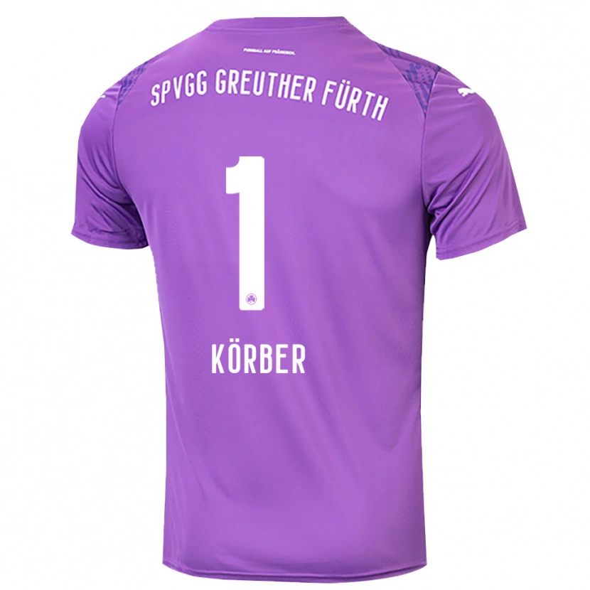 Danxen Kobiety Nils Körber #1 Fioletowy Biały Koszulka Bramkarska 2025/26