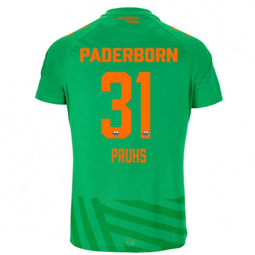 Danxen Kobiety Florian Pruhs #31 Zielony Pomarańczowy Koszulka Bramkarska 2025/26