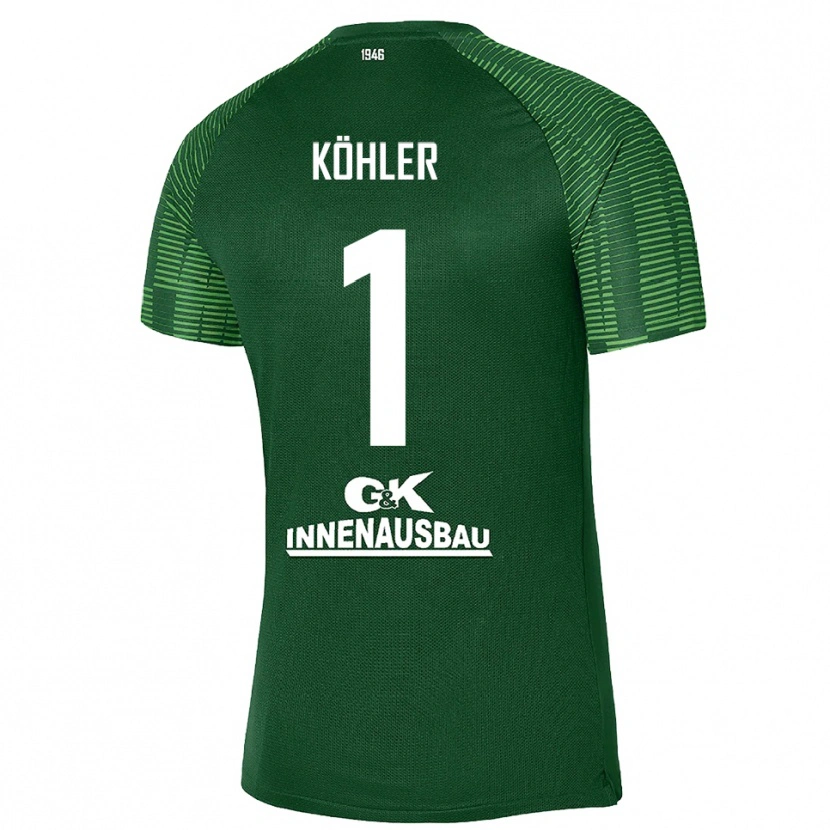 Danxen Kobiety Lucas Köhler #1 Głęboka Zieleń Czarny Koszulka Bramkarska 2025/26