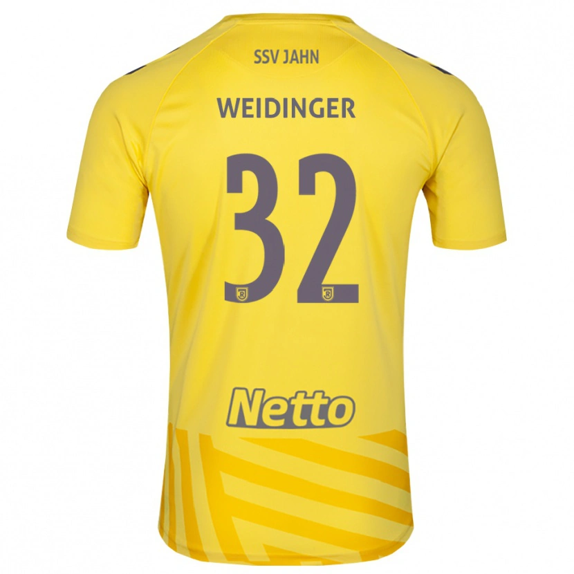 Danxen Kobiety Alexander Weidinger #32 Żółty Szary Koszulka Bramkarska 2025/26