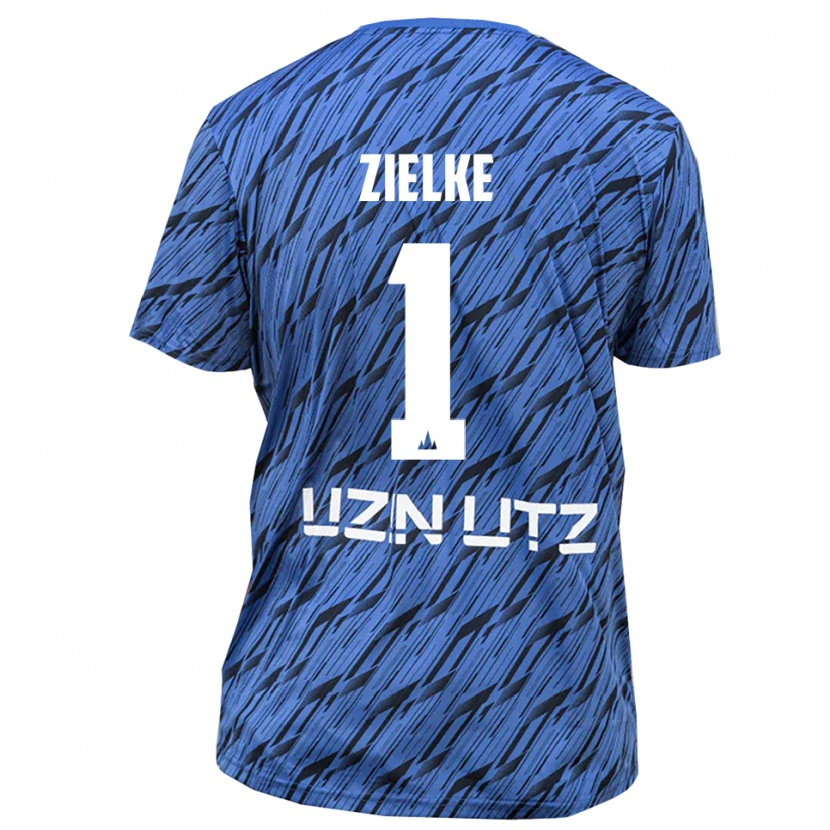 Danxen Kobiety Paul Zielke #1 Królewski Niebieski Biały Koszulka Bramkarska 2025/26