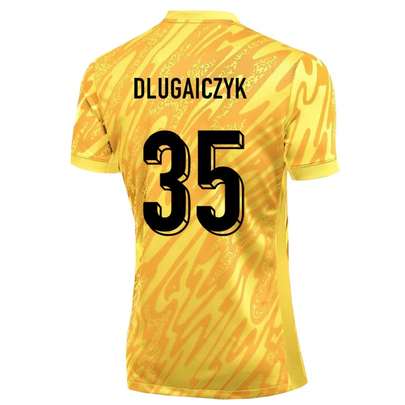 Danxen Kobiety Alexander Dlugaiczyk #35 Żółty Pomarańczowy Koszulka Bramkarska 2025/26