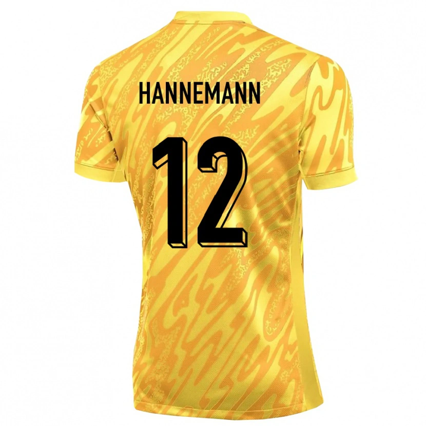 Danxen Kobiety Sören Hannemann #12 Żółty Pomarańczowy Koszulka Bramkarska 2025/26
