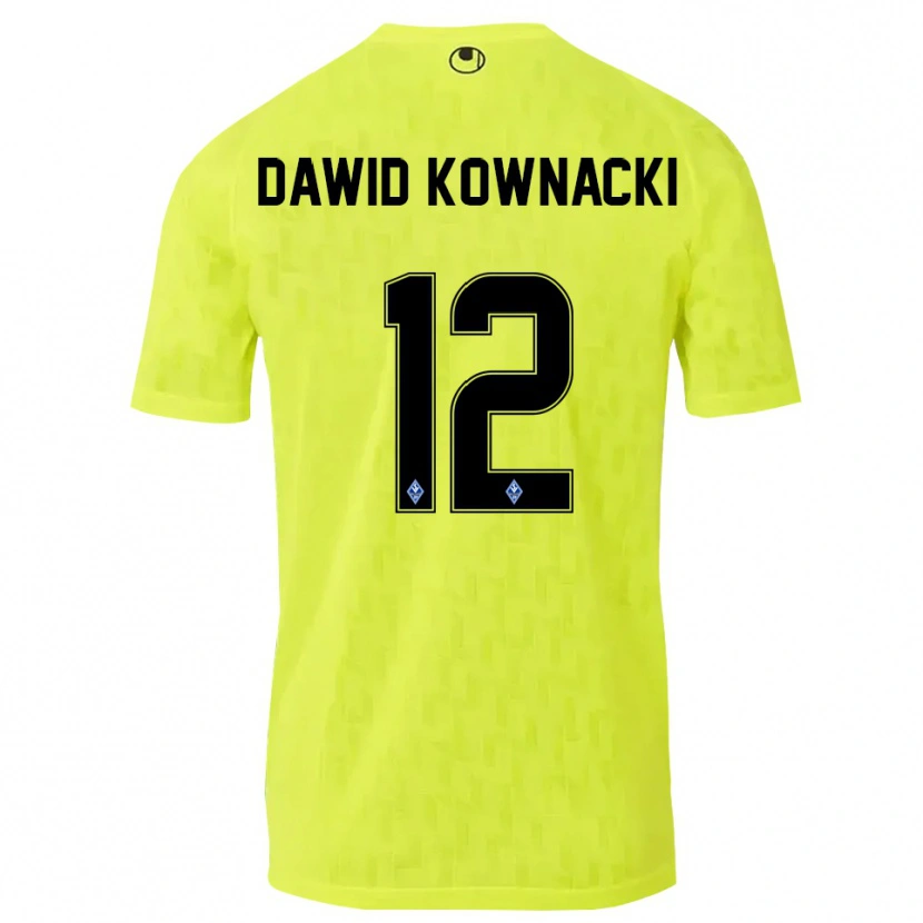 Danxen Kobiety Jakub Dawid Kownacki #12 Żółty Czarny Koszulka Bramkarska 2025/26
