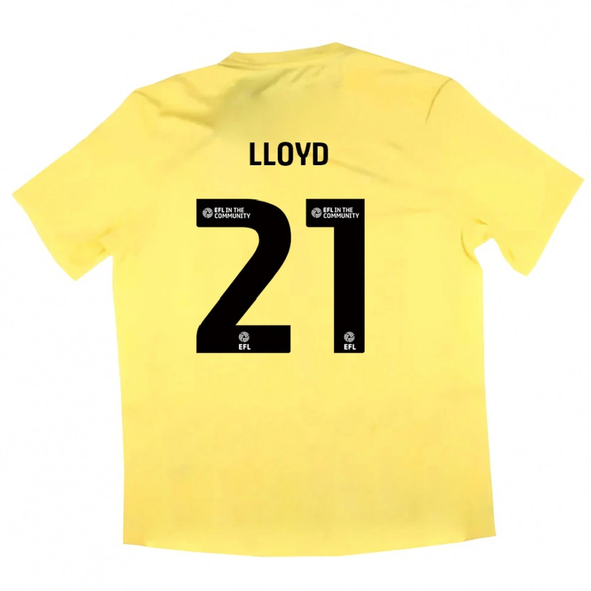 Danxen Kobiety Oliver Lloyd #21 Żółto-Czarny Koszulka Bramkarska 2025/26