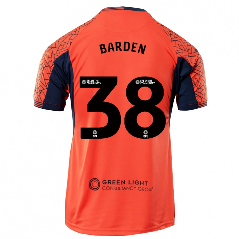 Danxen Kobiety Daniel Barden #38 Czarno-Pomarańczowy Koszulka Bramkarska 2025/26