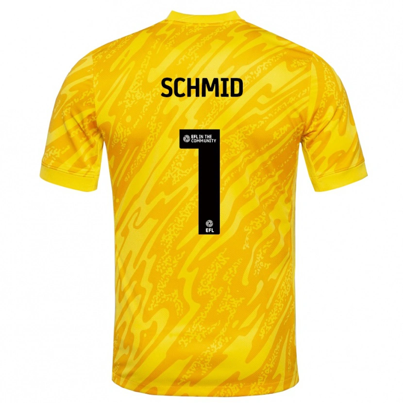 Danxen Kobiety Nicolas Schmid #1 Żółto-Czarny Koszulka Bramkarska 2025/26