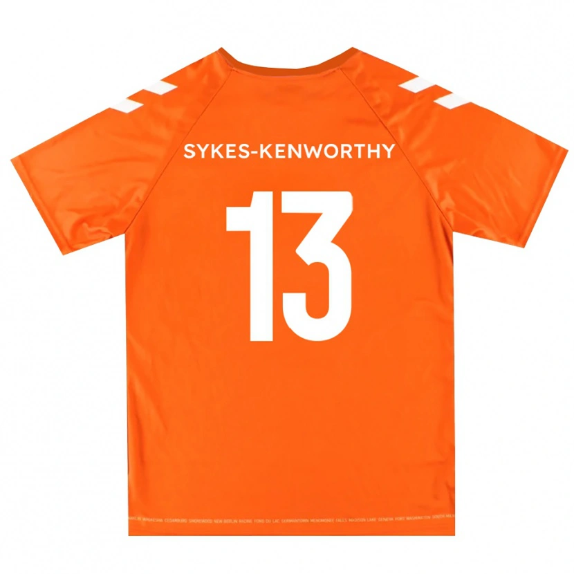 Danxen Kobiety George Sykes-Kenworthy #13 Biało-Pomarańczowy Koszulka Bramkarska 2025/26