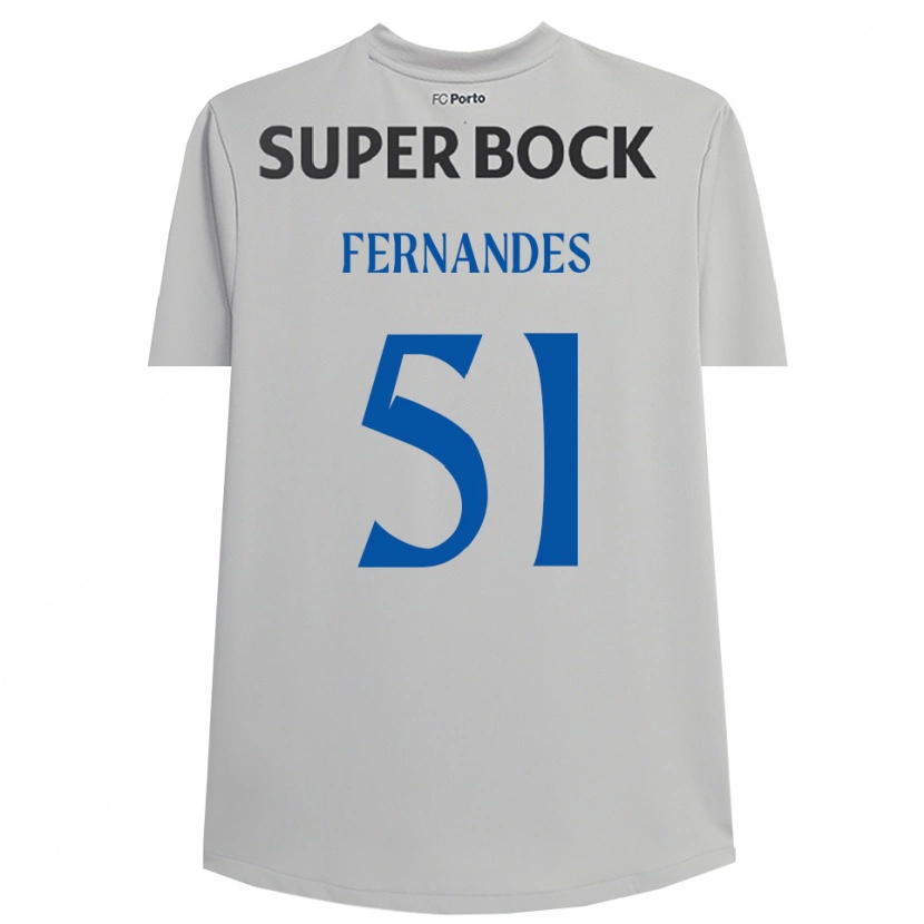 Danxen Kobiety Diogo Fernandes #51 Jasnoszary Czarny Koszulka Bramkarska 2025/26