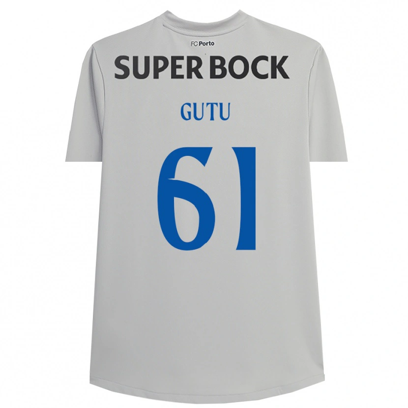 Danxen Kobiety Denis Gutu #61 Jasnoszary Czarny Koszulka Bramkarska 2025/26
