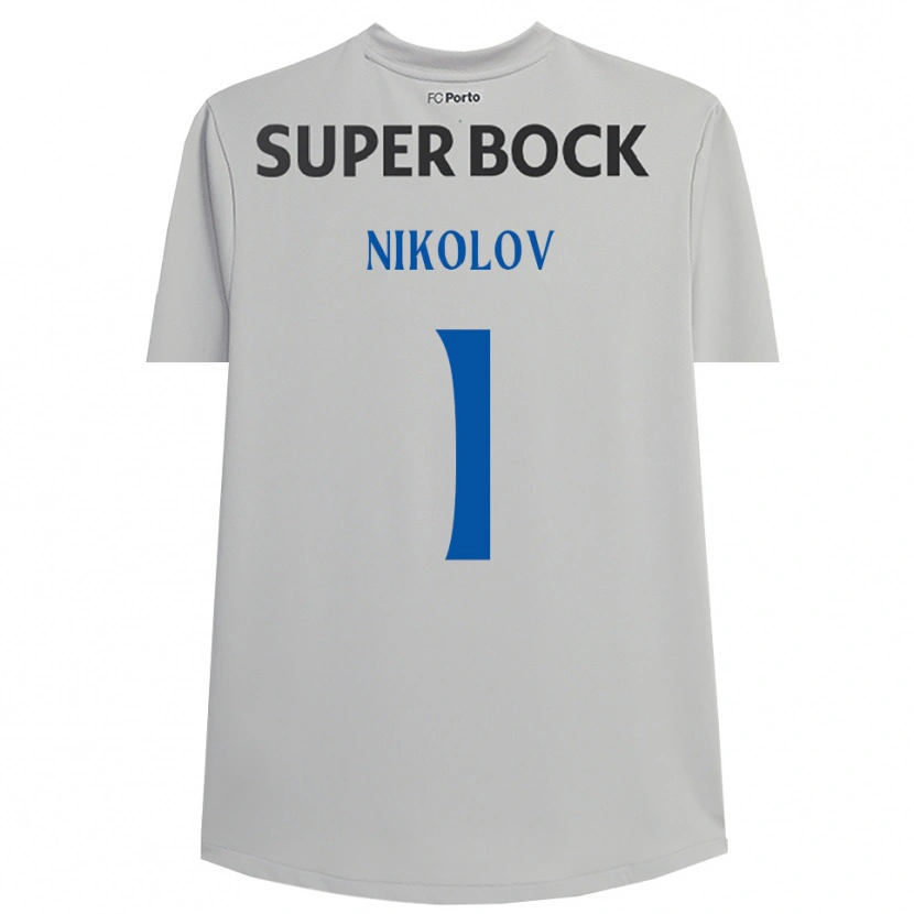 Danxen Kobiety Antoni Nikolov #1 Jasnoszary Czarny Koszulka Bramkarska 2025/26