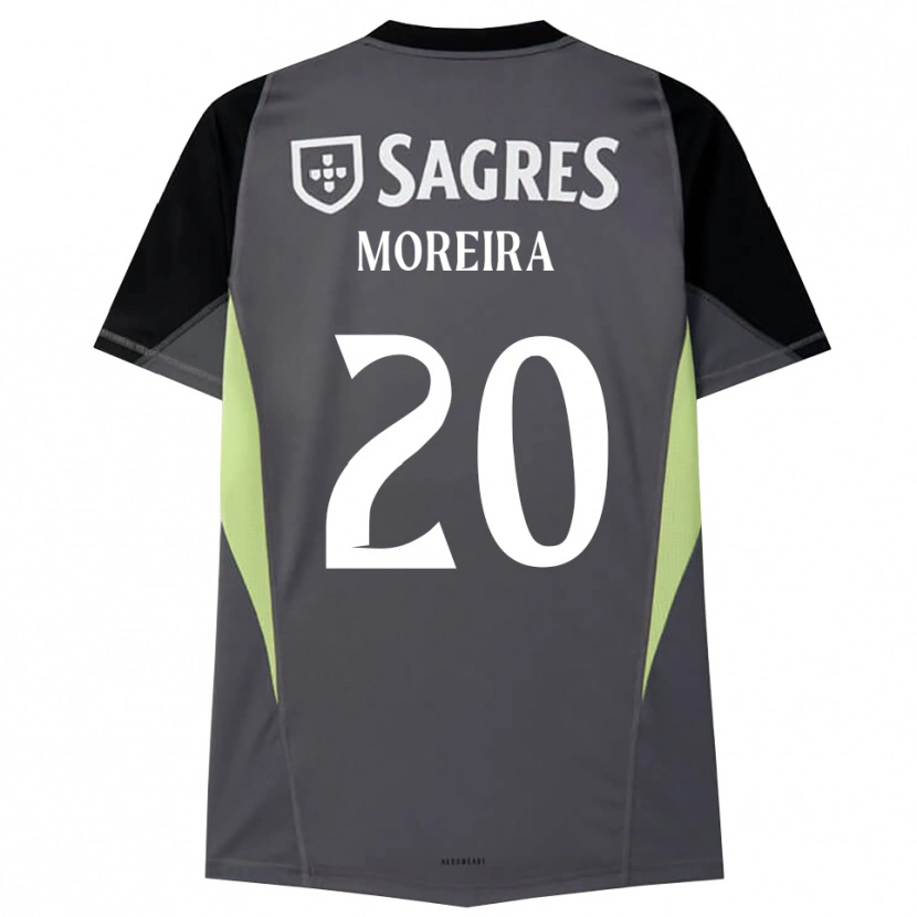Danxen Kobiety André Moreira #20 Ciemnoszary Czarny Koszulka Bramkarska 2025/26