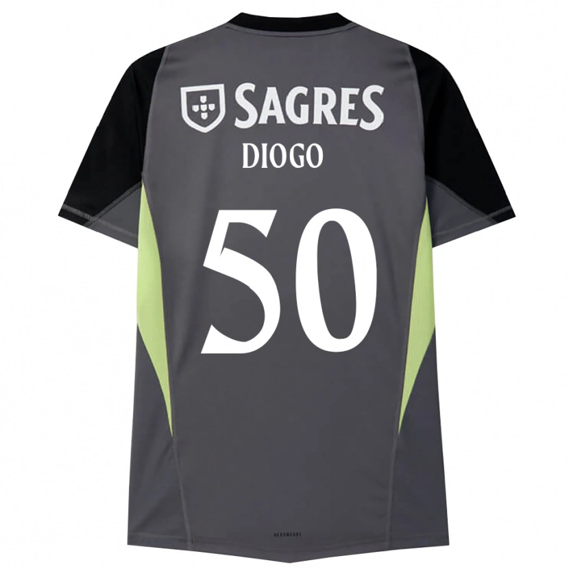 Danxen Kobiety Diogo Ferreira #50 Ciemnoszary Czarny Koszulka Bramkarska 2025/26