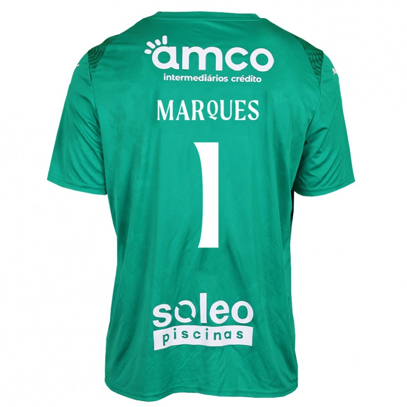 Danxen Kobiety André Marques #1 Zielony Biały Koszulka Bramkarska 2025/26