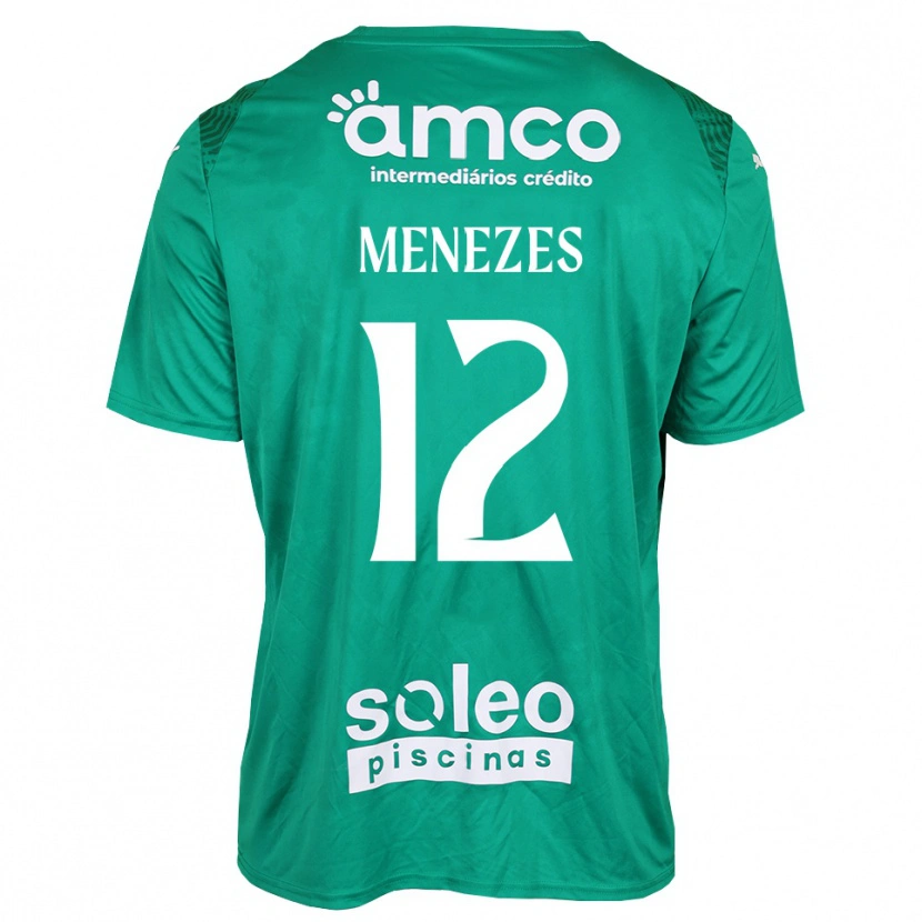 Danxen Kobiety Gabriel Menezes #12 Zielony Biały Koszulka Bramkarska 2025/26