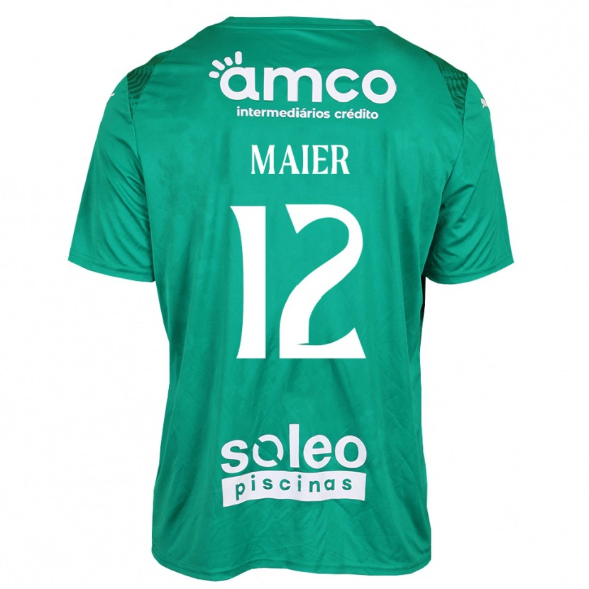 Danxen Kobiety Merse Maier #12 Zielony Biały Koszulka Bramkarska 2025/26