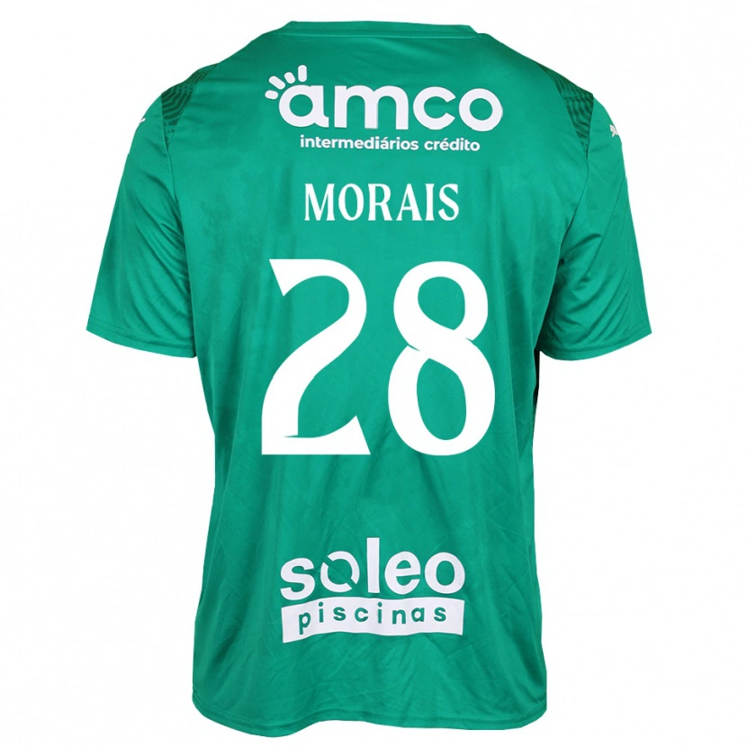 Danxen Kobiety Patrícia Morais #28 Zielony Biały Koszulka Bramkarska 2025/26