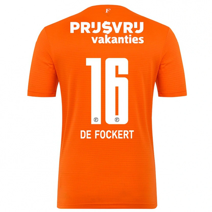 Danxen Kobiety Maarten de Fockert #16 Pomarańczowy Czarny Koszulka Bramkarska 2025/26