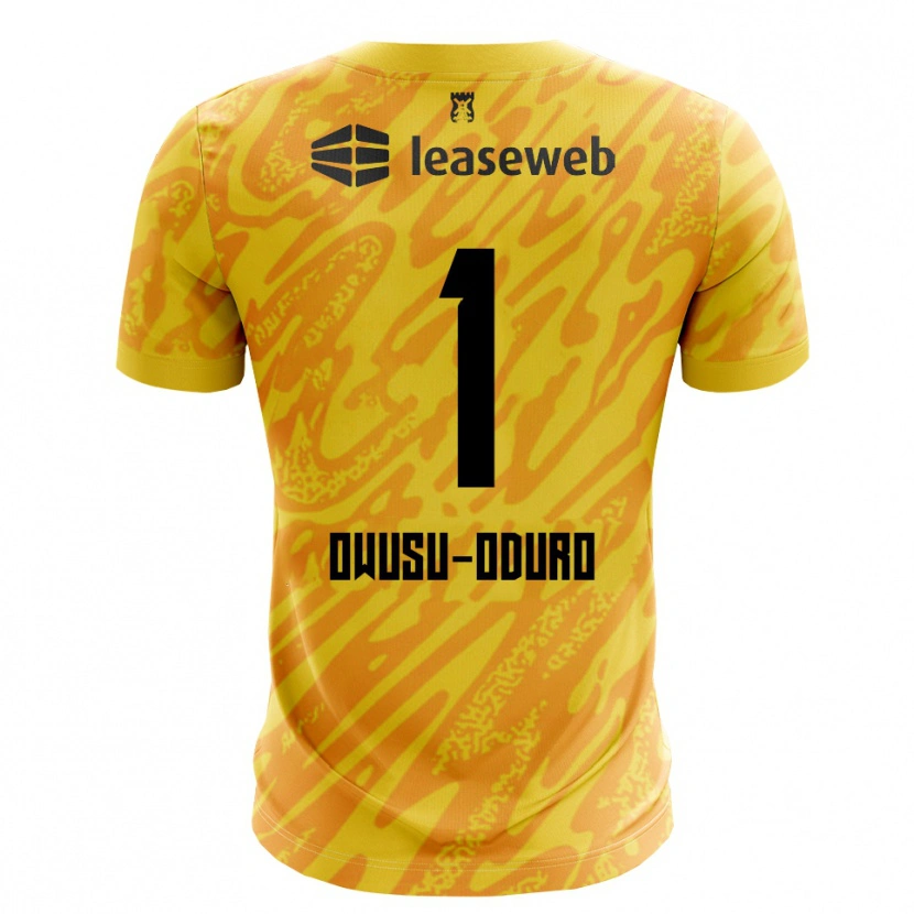 Danxen Kobiety Rome Jayden Owusu-Oduro #1 Pomarańczowy Żółty Czarny Koszulka Bramkarska 2025/26
