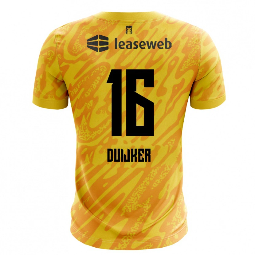 Danxen Kobiety Jaycen Duijker #16 Pomarańczowy Żółty Czarny Koszulka Bramkarska 2025/26