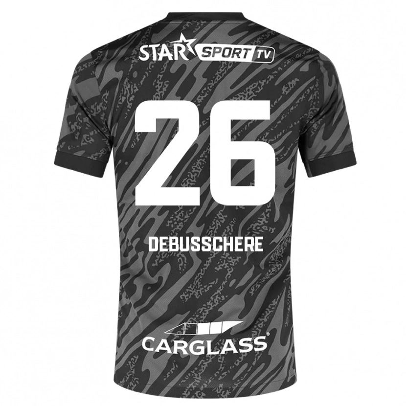 Danxen Kobiety Vic Debusschere #26 Ciemnoszary Czarny Koszulka Bramkarska 2025/26