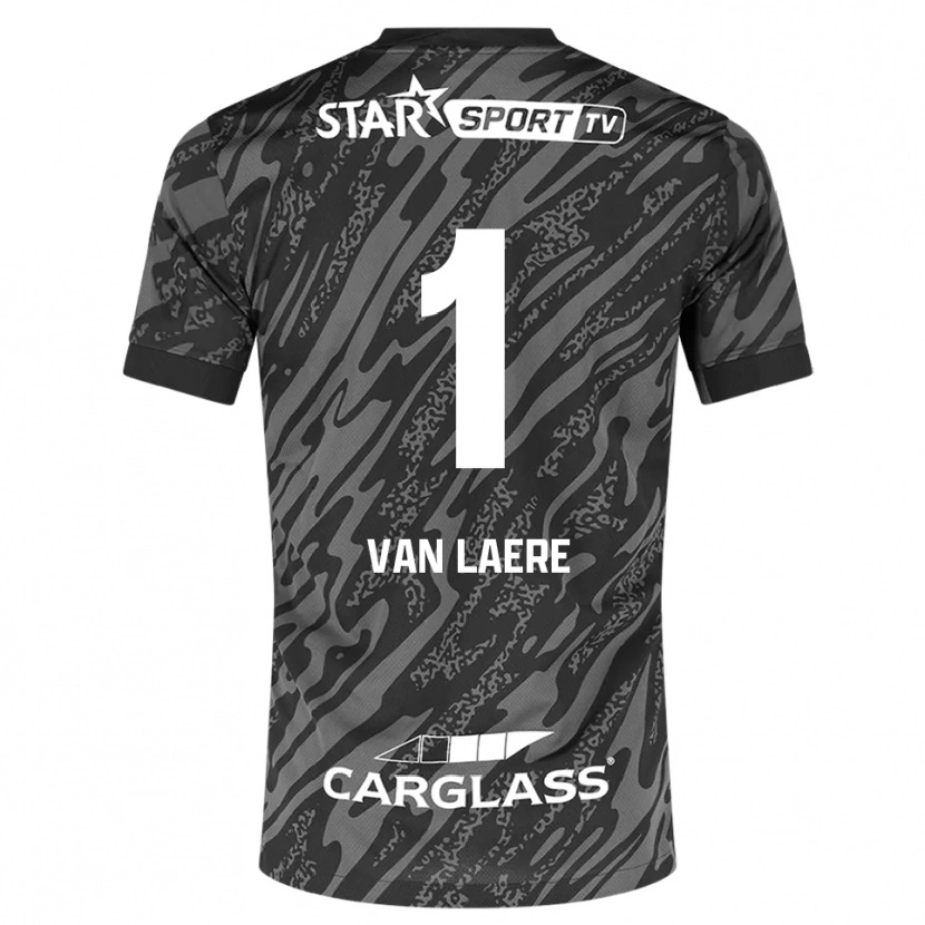 Danxen Kobiety Daan Van Laere #1 Ciemnoszary Czarny Koszulka Bramkarska 2025/26