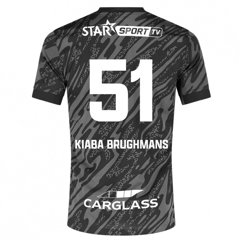 Danxen Kobiety Lucca Brughmans #51 Ciemnoszary Czarny Koszulka Bramkarska 2025/26