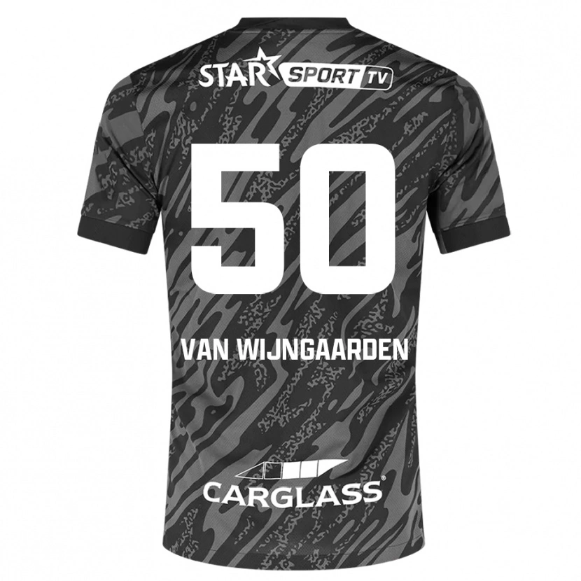 Danxen Kobiety Maren Van Wijngaarden #50 Ciemnoszary Czarny Koszulka Bramkarska 2025/26