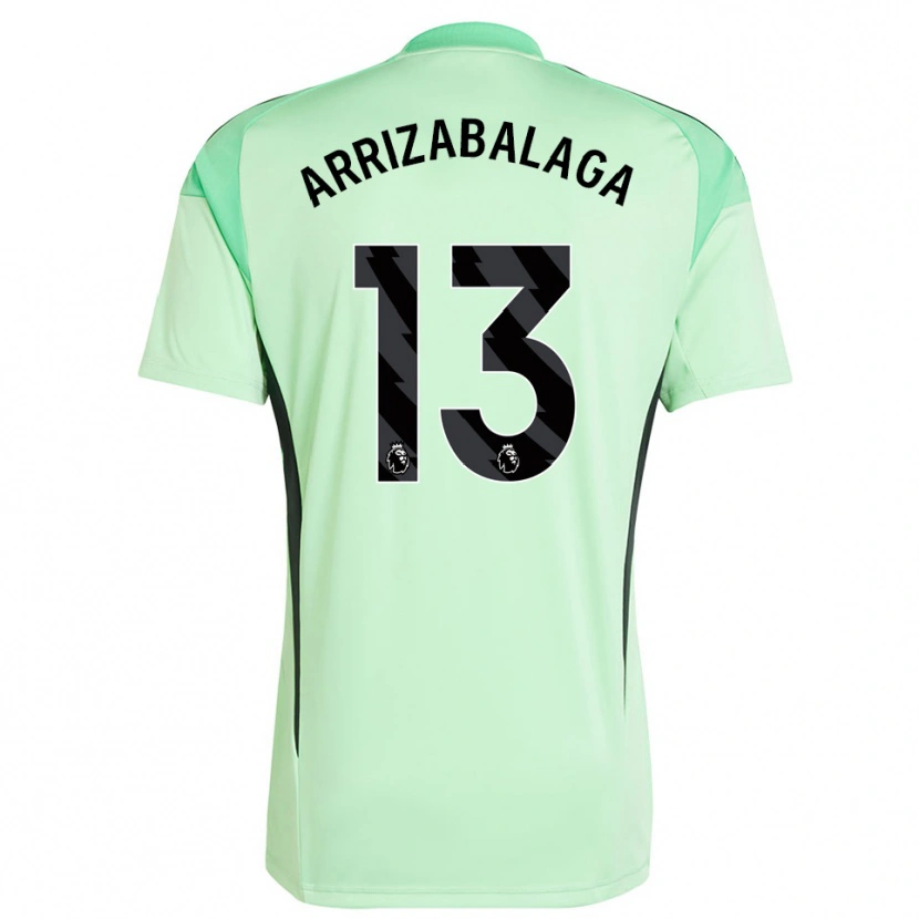 Danxen Kobiety Kepa Arrizabalaga #13 Jasnozielony Czarny Koszulka Bramkarska 2025/26