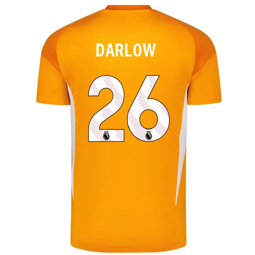 Danxen Kobiety Karl Darlow #26 Pomarańczowy Biały Koszulka Bramkarska 2025/26