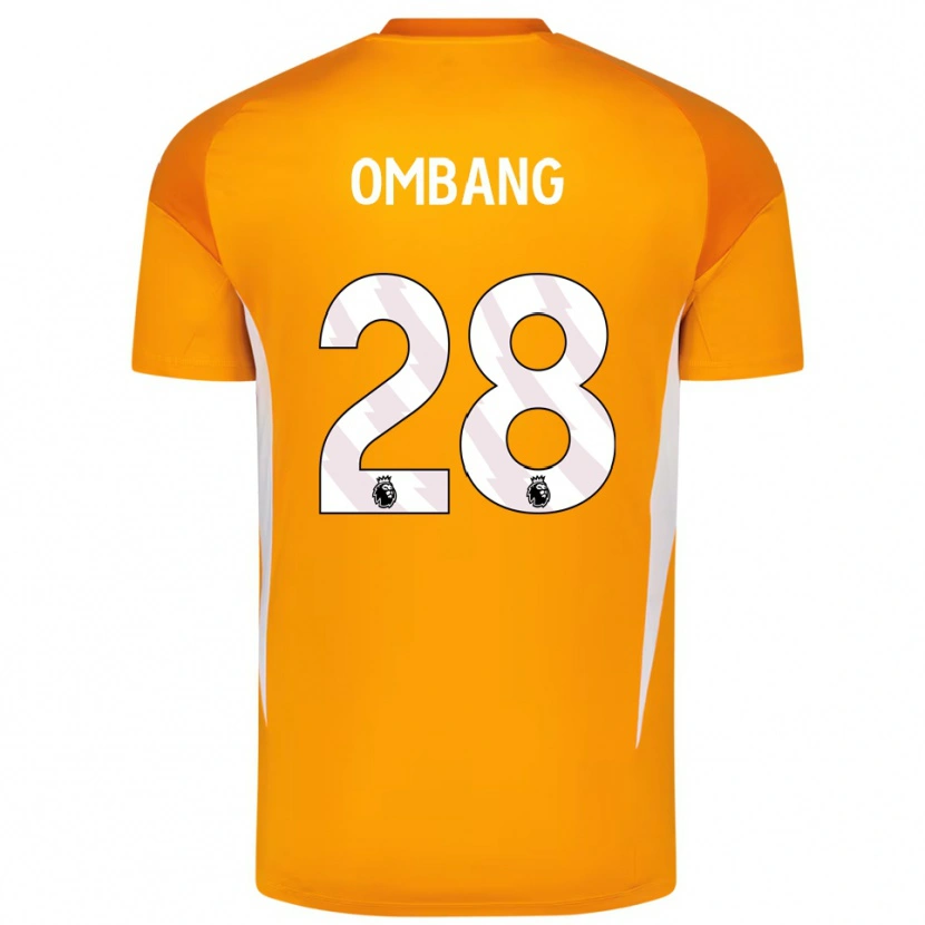 Danxen Kobiety Darryl Ombang #28 Pomarańczowy Biały Koszulka Bramkarska 2025/26