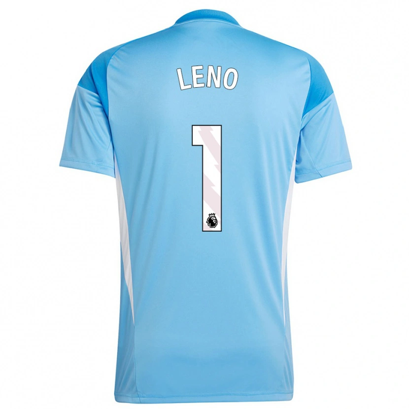 Danxen Kobiety Bernd Leno #1 Niebieski Biały Koszulka Bramkarska 2025/26