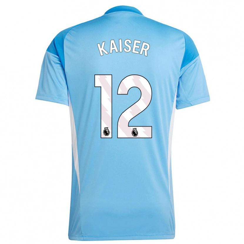 Danxen Kobiety Dino Kaiser #12 Niebieski Biały Koszulka Bramkarska 2025/26