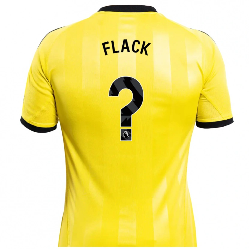 Danxen Kobiety Lucas Flack #0 Żółty Czarny Koszulka Bramkarska 2025/26