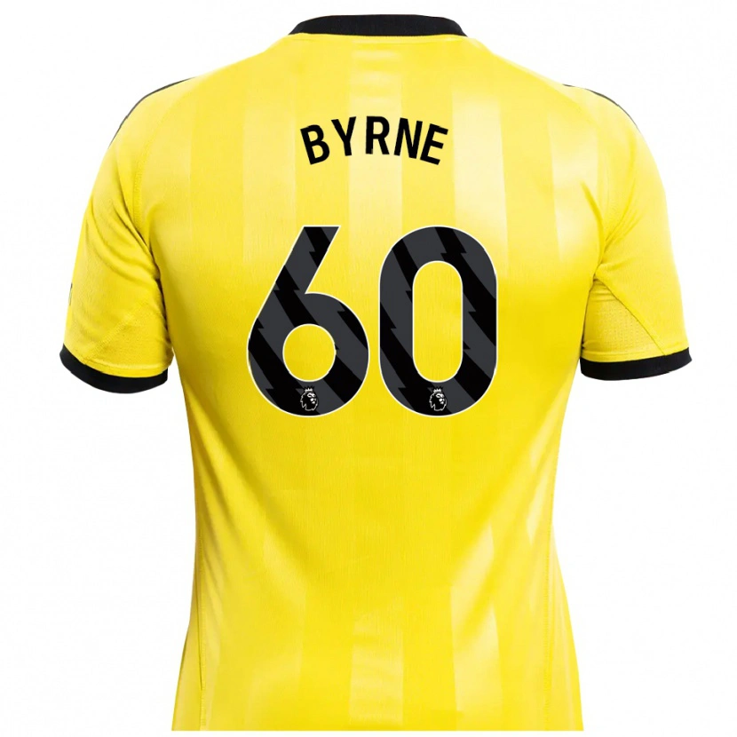 Danxen Kobiety Reece Byrne #60 Żółty Czarny Koszulka Bramkarska 2025/26