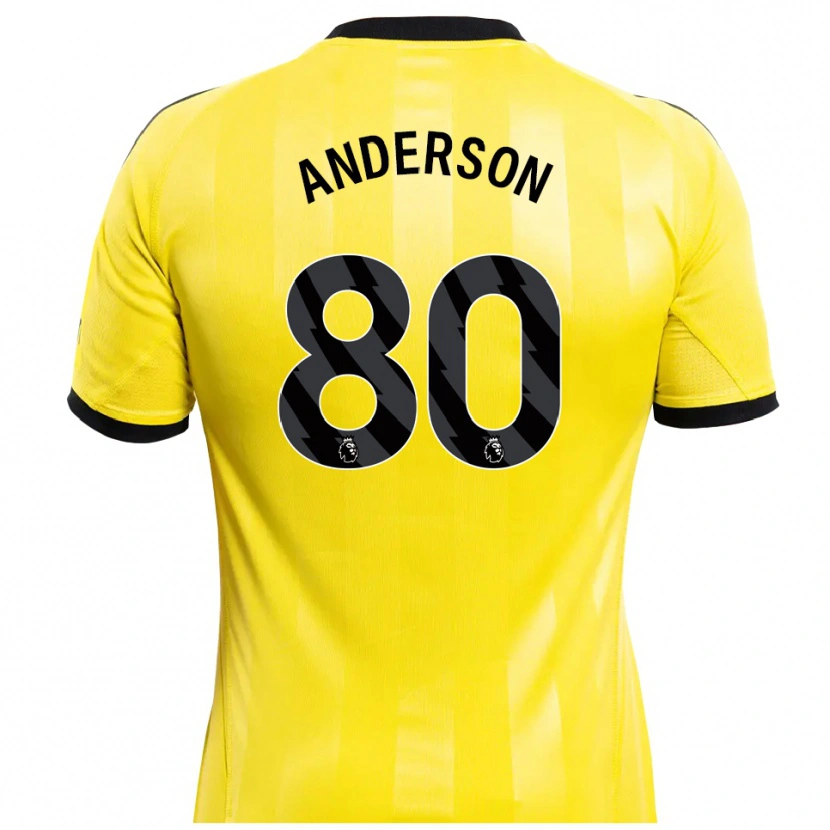 Danxen Kobiety Will Anderson #80 Żółty Czarny Koszulka Bramkarska 2025/26