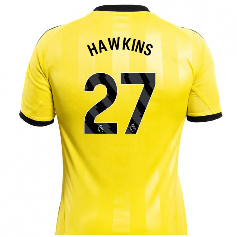 Danxen Kobiety Hannah Hawkins #27 Żółty Czarny Koszulka Bramkarska 2025/26