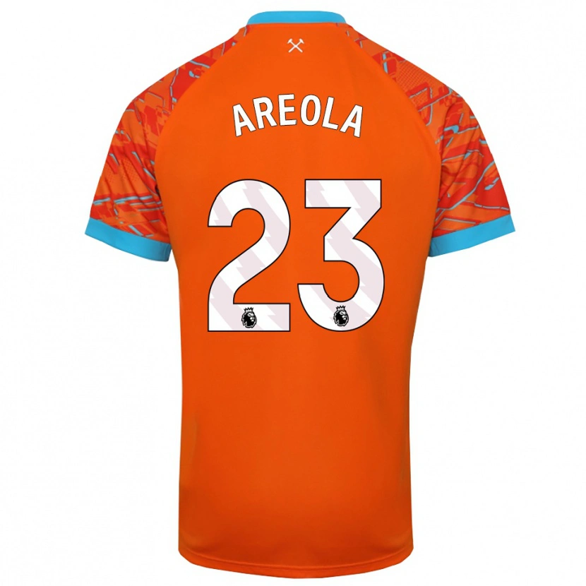 Danxen Kobiety Alphonse Areola #23 Pomarańczowy Biały Koszulka Bramkarska 2025/26
