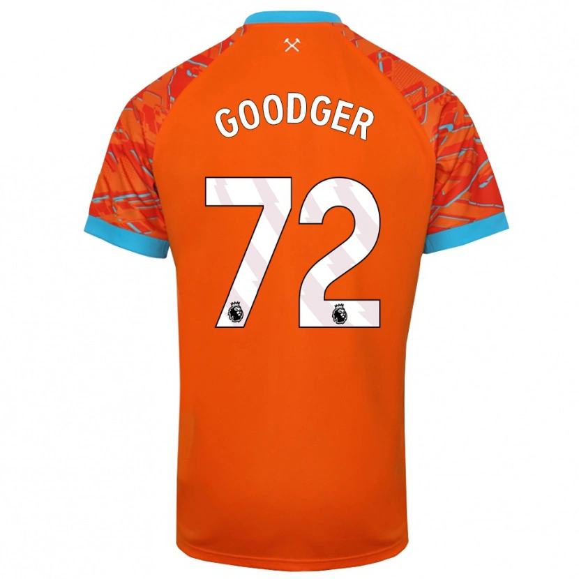 Danxen Kobiety Tommy Goodger #72 Pomarańczowy Biały Koszulka Bramkarska 2025/26