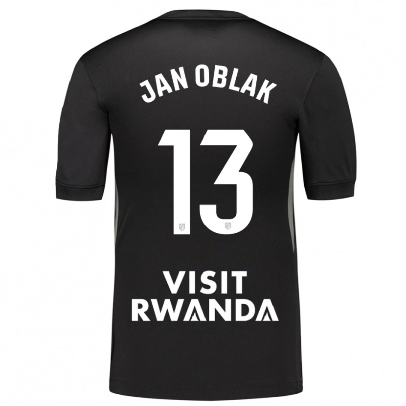 Danxen Kobiety Jan Oblak #13 Czarno Biały Koszulka Bramkarska 2025/26