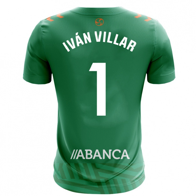 Danxen Kobiety Iván Villar #1 Zielono Biały Koszulka Bramkarska 2025/26