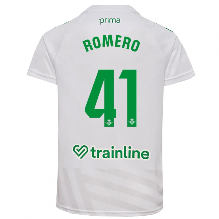 Danxen Kobiety José Romero #41 Biało Zielony Koszulka Bramkarska 2025/26