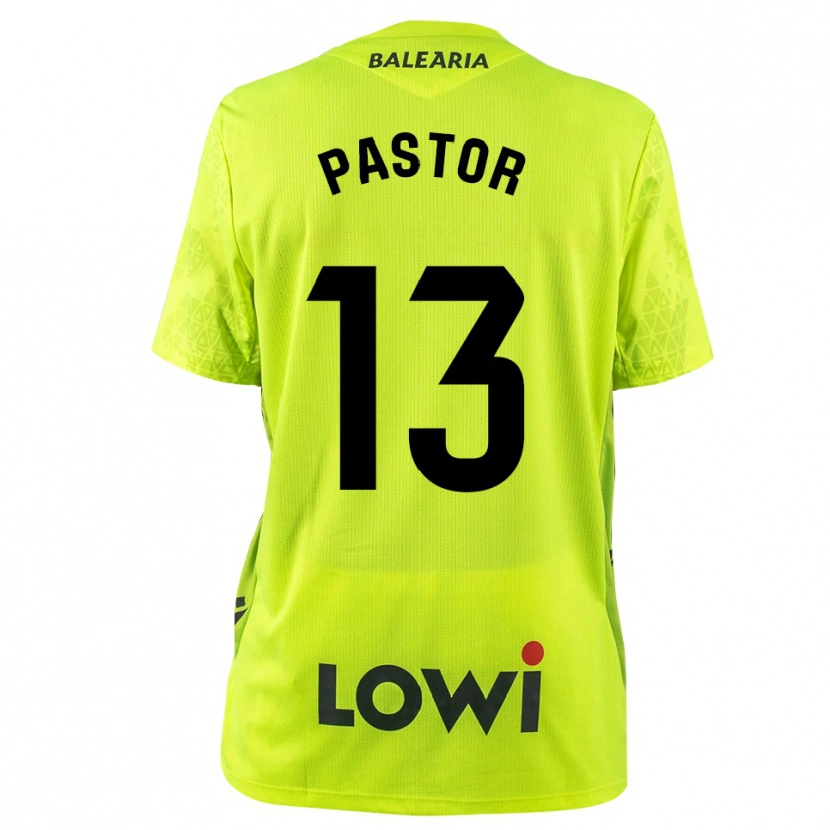 Danxen Kobiety Alfonso Pastor #13 Fluorescencyjnie Zielono Czarny Koszulka Bramkarska 2025/26