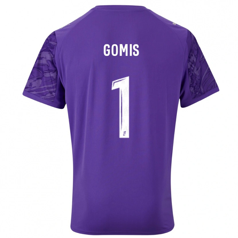 Danxen Kobiety Ibrahim Gomis #1 Fioletowo Biały Koszulka Bramkarska 2025/26